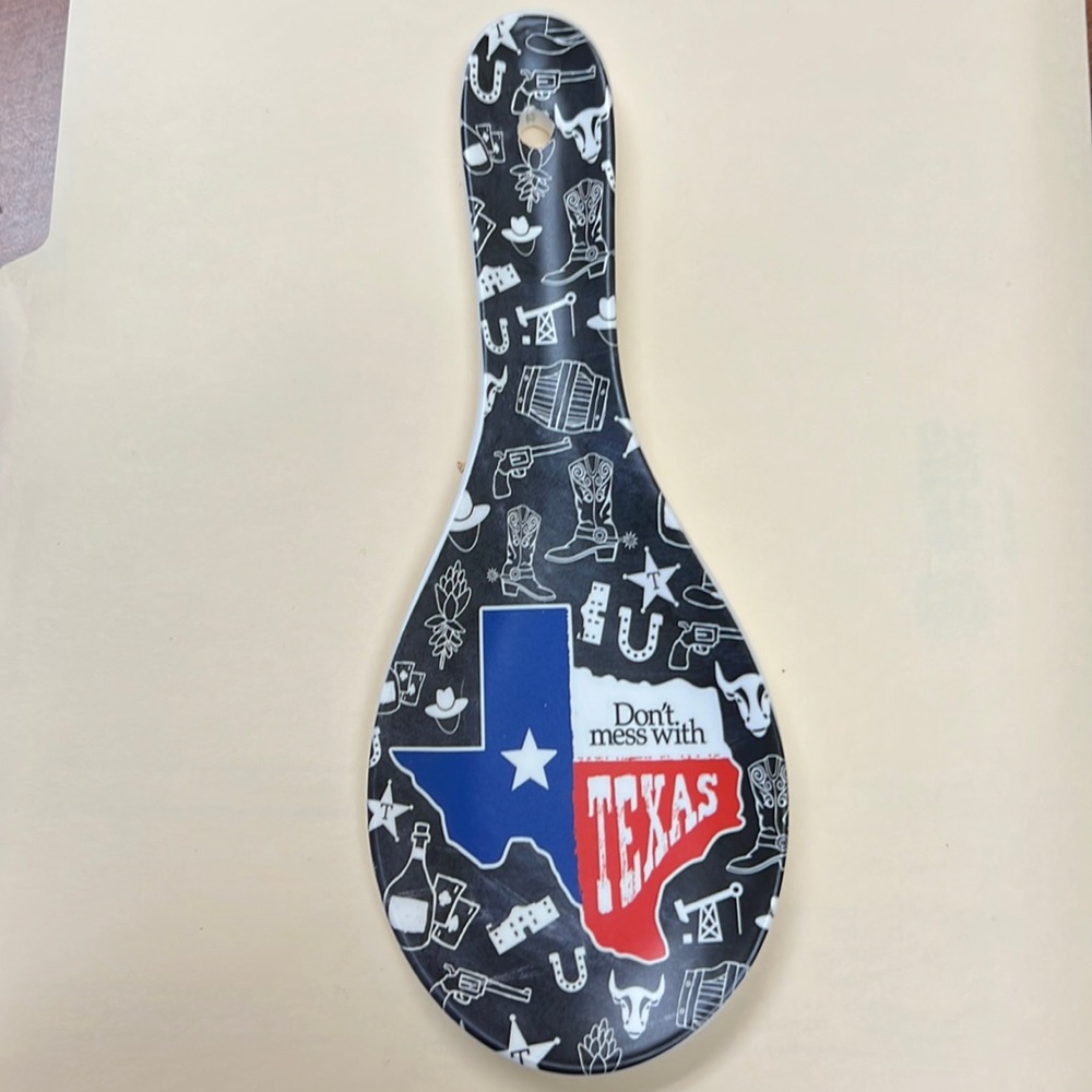 Texas state spoon rest
